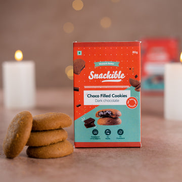 Choco Filled Cookies- Dark Chocolate